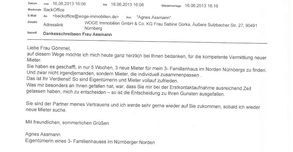 Vermietung Dreifamilienhaus in Nürnberg Großgründlach